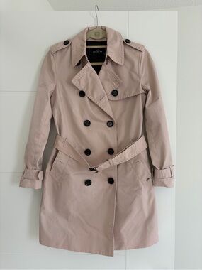 Coach Pink Trench Coat XS